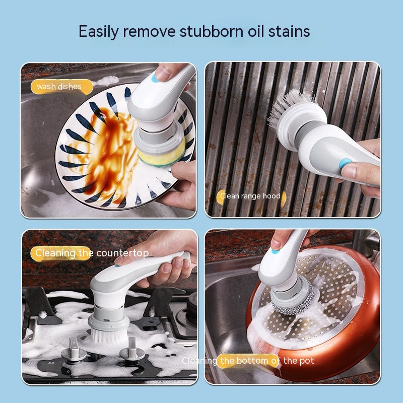 4-in-1 Electric Scrubber Cordless Handheld Cleaning Brush