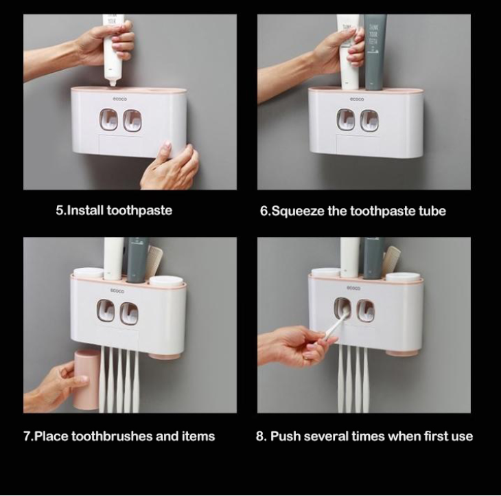 toothbrush holder wall