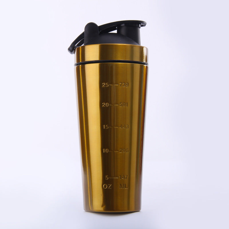 Stainless Steel Bottle Protein Shaker Sports Water Cup