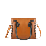 Hometrixy Two-Tone Leather Tote Bag