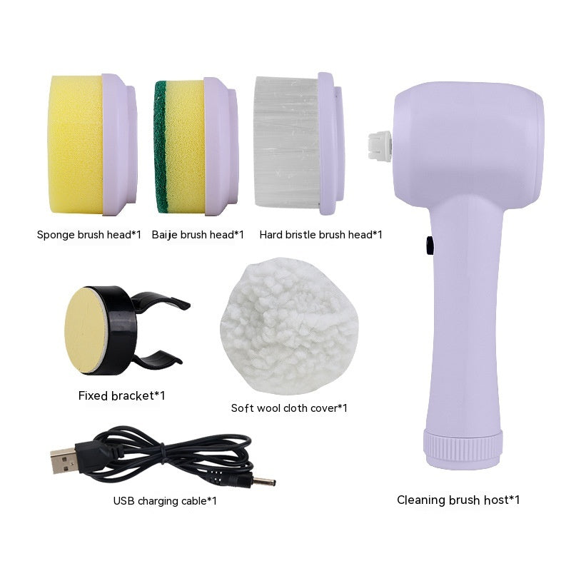 4-in-1 Electric Scrubber Cordless Handheld Cleaning Brush