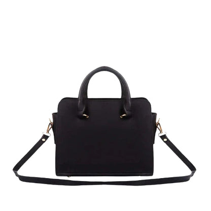 Hometrixy Urban Black Leather Tote Bag