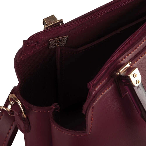 Hometrixy Bordeaux Grace Structured Handbag - view 3