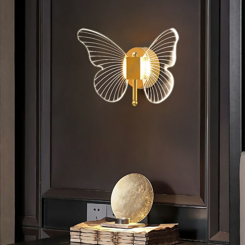 Led wall Lighting Butterfly Wall lights living room Luxury Warm Decoration