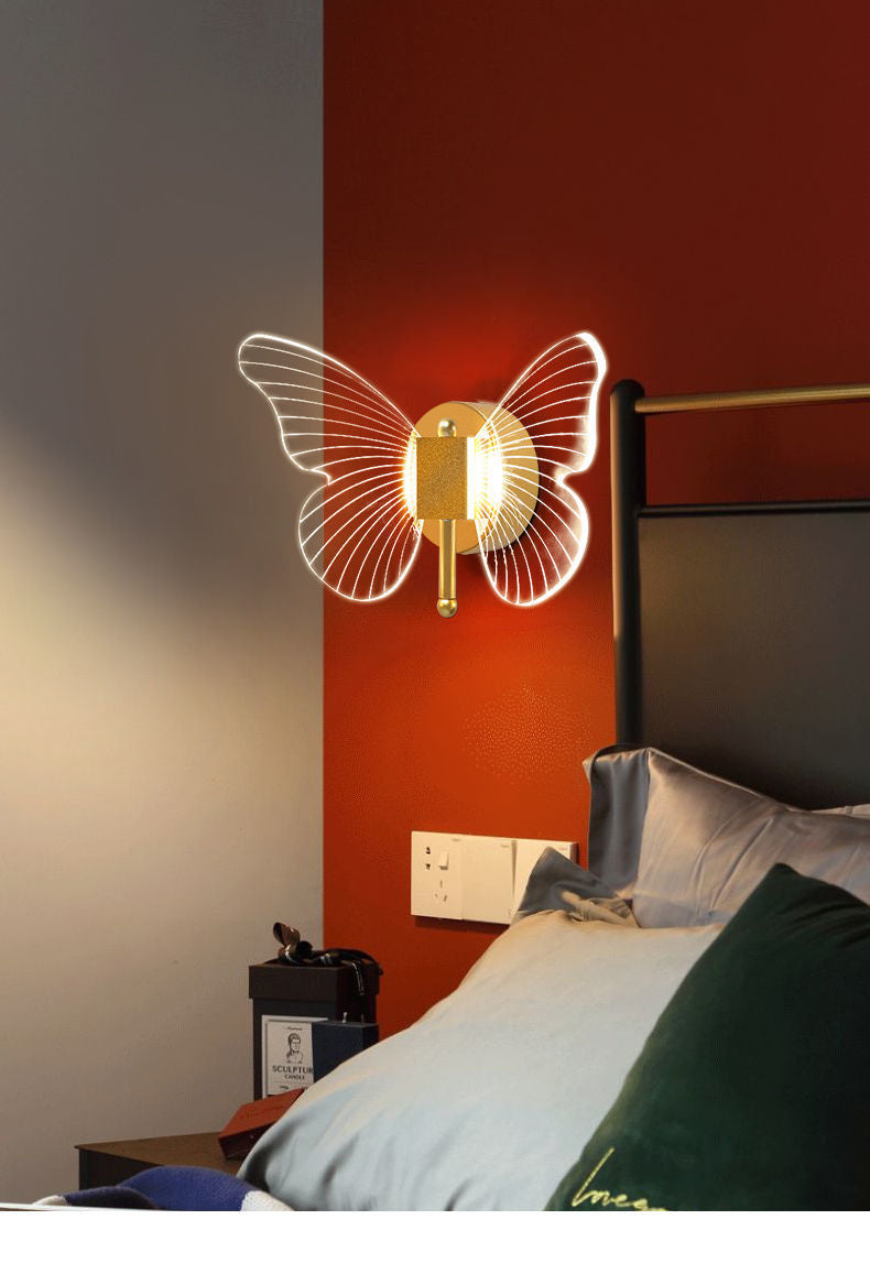 Led wall Lighting Butterfly Wall lights living room Luxury Warm Decoration