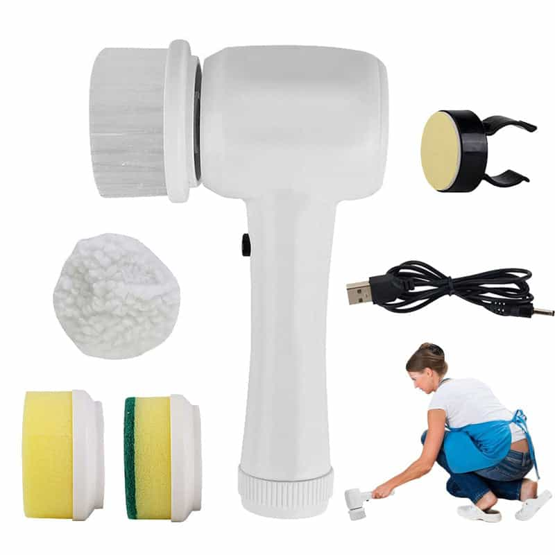 4-in-1 Electric Scrubber Cordless Handheld Cleaning Brush