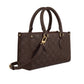 Dark Brown Mini Checkered Handbag - view 2