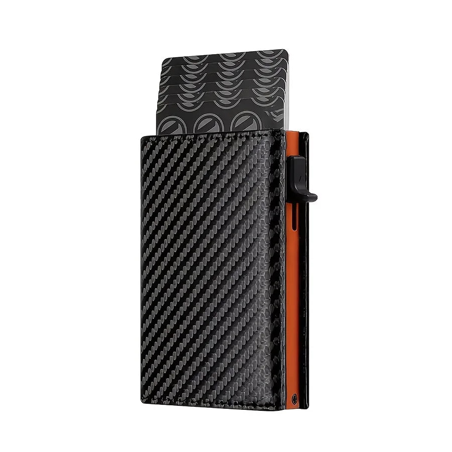 RFID Blocking Slim Aluminum Pop-Up Card Holder Wallet