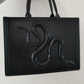 Women's Dark Punk 3D Snake Croc Tote & Crossbody Bag