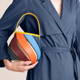 Luxury Rainbow Geometric Bucket Bag