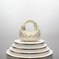 Elegant Satin Beaded Dumpling Bag