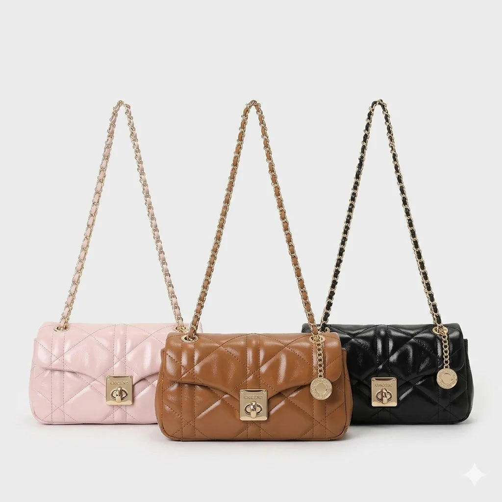 Elegant Quilted Chain Shoulder Bag