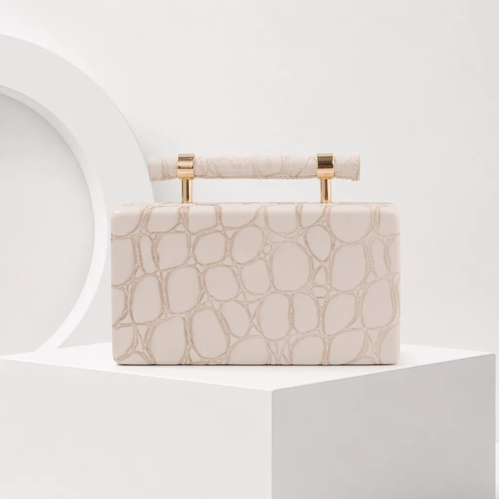 Rose Shape PU Evening Clutch Bag