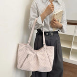 Korean Polka Dot Vintage Tote Bag for Women