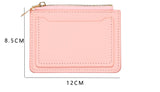 Men's PU Leather Zipper Card Holder Wallet
