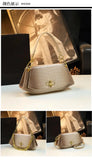 Stone Print Leather Shoulder Bag