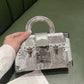 Women's Designer Leather Snake Print Crossbody Bag