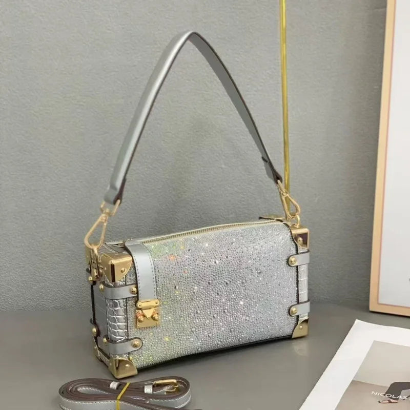 Luxury Diamond Studded Crossbody Bag
