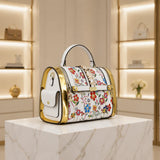 Floral Print Large Shoulder Bag