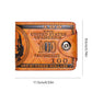 US Dollar Pattern PU Leather Men's Wallet – Large Capacity Card Holder