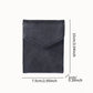 Faux Leather Slim Card Wallet with Snap Button Closure