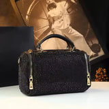 Women's Trendy Diamond Pillow Crossbody Bag - Large Capacity