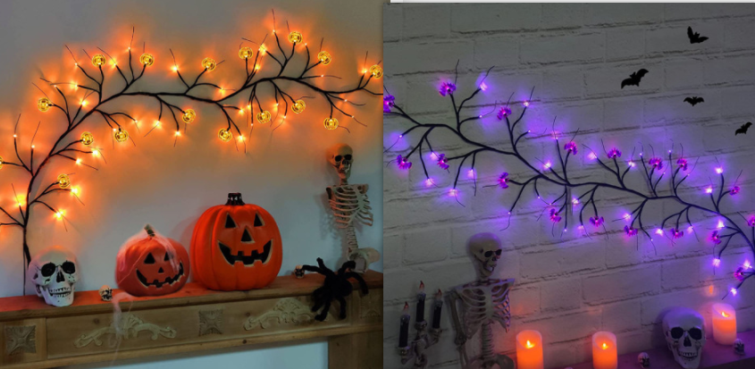 halloween lighted decor