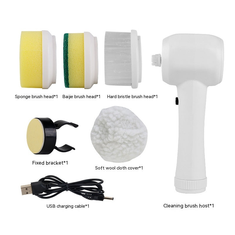 4-in-1 Electric Scrubber Cordless Handheld Cleaning Brush